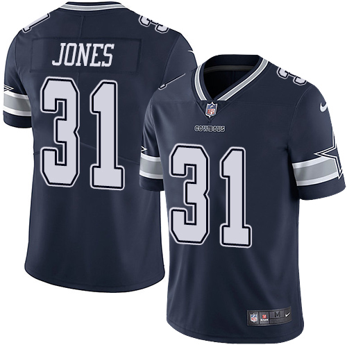 2019 men Dallas Cowboys 31 Jones blue Nike Vapor Untouchable Limited NFL Jersey style 2